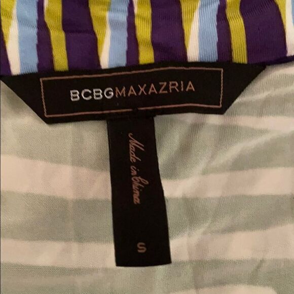 BCBG size small floral print strapless dress beach coverup - Picture 5 of 6